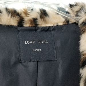 Leopard coat size large